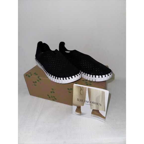 Ilse Jacobsen Tulip Black Slip-on Shoe Women's EU sizes 38 US 7 NEW! - Picture 1 of 4